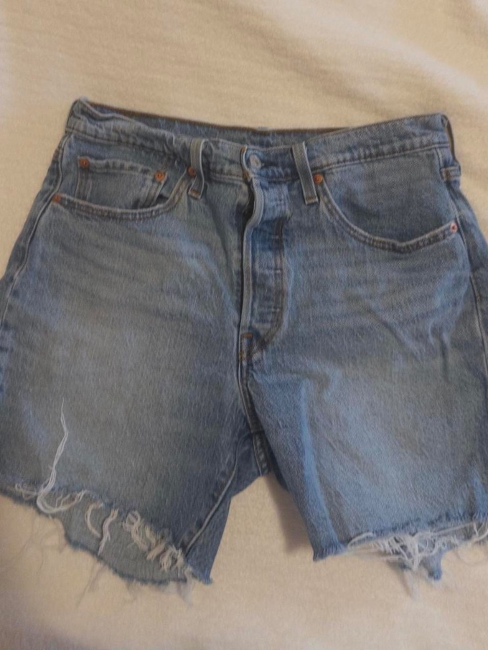 Levis 501 mid-thigh shorts